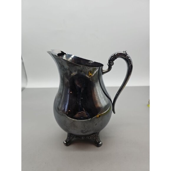 Vintage FB Rogers Silver Co 3707 Silverplate Footed Water Pitcher - Picture 1 of 7